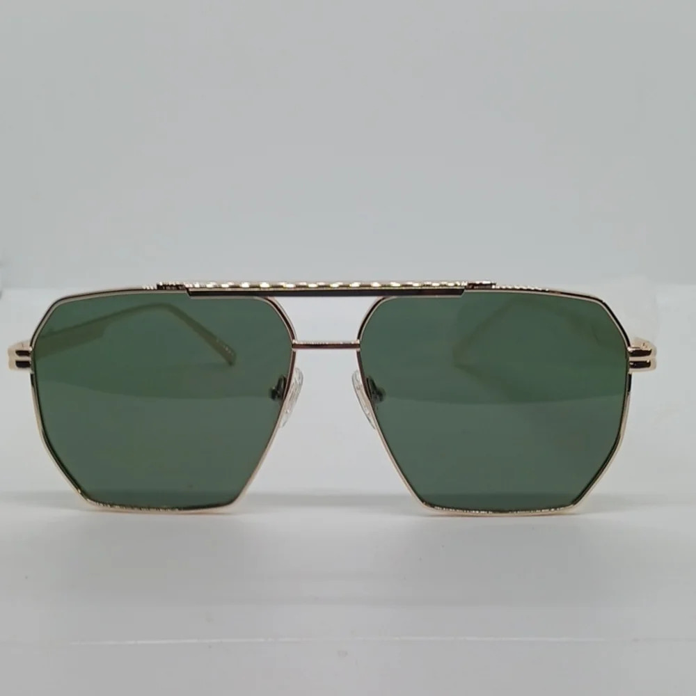 NWT WOMEN'S SOJOS HEXAGON SUNGLASSES 1161 GOLD